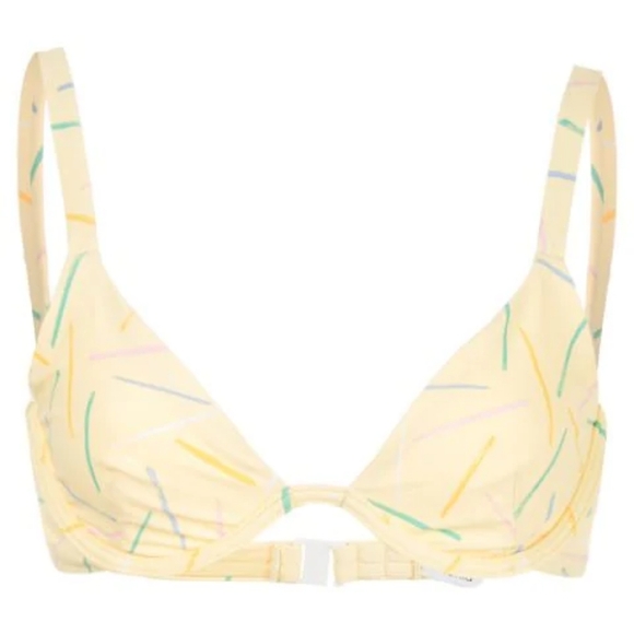 NEW Onia Anna Bikini Top Yellow Dash Honey - Picture 3 of 8